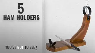 Top 10 Ham Holders [2018]: Huelva Ham Stand with Ham Carving Knife & Non-slip Pads - Spanish