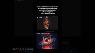 A visual comparison of both Google Gemini and ChatGPT