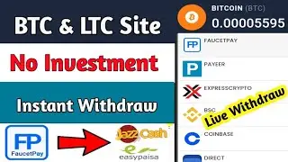 New Instant Paying BTC/LTC Site 2021|Without Investment/Live Withdraw - How to Earn Money Coinpayz