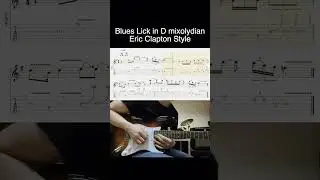 Blues Lick in D mixolydian.