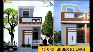 Low Cost House Design under 6.5 Lakh | 10x40 House Planning | Modern Home design in India