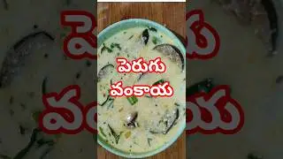 పెరుగు వంకాయ | Perugu Vankaya Recipe | Curd Brinjal Recipe  #shortsfeed #cooking #ytshort