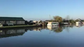 Morning sunrise on the river Thurne Norfolk Broads 2017