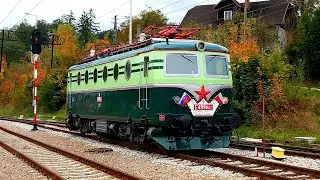 Pociąg retro z okazji 140-lecia linii kolejowej Čadca - Zwardoń | &Scaron;koda E499-062 