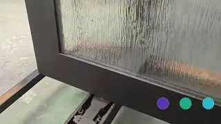 Make a grand entrance with our custom wrought iron pivot door and rain glass! 🚪✨ #designgoals