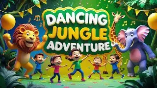 Dancing Jungle Adventure with Kids | English nursery rhymes| Kids Educational Song
