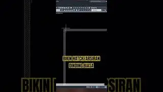 Bikin #hatch atau arsiran dinding di #autocad #tutorial #desainrumah #design #gambar2d