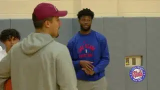 RaiQuan Gray & Noah Kirkwood visit Long Island Nets Basketball Academy