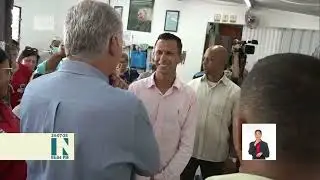 Recorre Díaz-Canel importantes proyectos agropecuarios e industriales de Ranchuelo