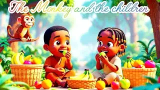 The Hungry Siblings and the Kind Monkey | A Heartwarming 3D Pixel Story #story #storytelling 