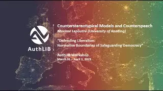Maxime Lepoutre: Counterstereotypical Models and Counterspeech
