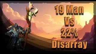 One Party Vs Disarray Zergs / Outnumbered Melee Clump Comp / Albion Online - Unicorns