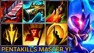 Happy Master Yi Pentakills - China Wild Rift Highlights By Tiarty
