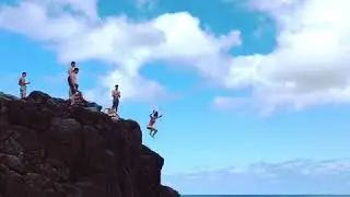 WAIMEA ROCK JUMP oahu hawaii