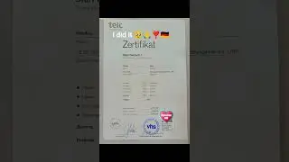 First attempt Pr&uuml;fung exam in TELC in Germany 🇩🇪🥹🥹🥹❣️