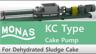 KC Type Pump - Progressive cavity pump for dehydrated sludge cake