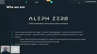 Aleph, a new finality gadget for Substrate chains | Substrate Seminar