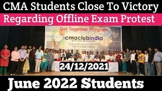 CMA Student Near To Victory Regarding Offline Exam Protest For June 2022 Term Said By CMA Club India