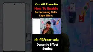 Vivo y02 Enable incoming Calls Light Effect | नोटिफिकशन लाइट सेटिंग | #short | Technical Salman