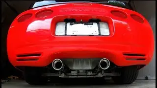 Borla 12649 Cat Back Install C5 Corvette. (Muffler Delete kit)