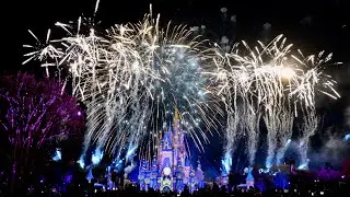 Magic Kingdom Disney Enchantment Fireworks Show in 4K | Walt Disney World 50th Anniversary 2023