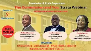 Commission of Strata Stakeholder Webinar | March 28, 2023