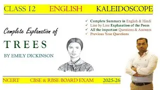 Trees by Emily Dickinson | Explanation & Summary | Class 12 Kaleidoscope