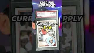 Бейсбольная карточка TOPPS № 163 Кэла Рипкена-младшего 1983 года выпуска, оценка PSA 10, продана ...