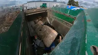 Waste Management Mcneilus Front load commercial garbage truck 