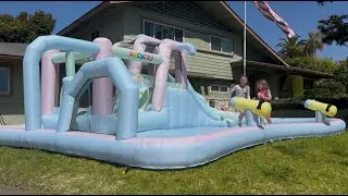 Turn Your Yard into a Water Park with this Giant Inflatable Bounce Slide