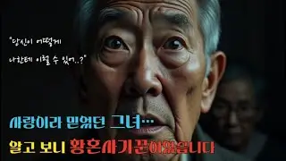사랑이라 믿었던 그녀… 알고 보니 황혼사기꾼이었습니다|실화기반|감동이야기|노후이야기|인생사연|오디오북|사연라디오