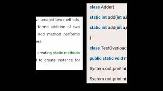 OVERLOADING IN JAVA