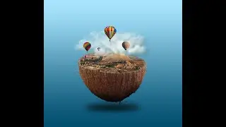 Coconut - Hot Air Balloon Photo Manipulation in Adobe Photoshop