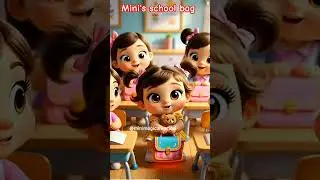mini's school bag ❤️ #trendingshorts #childrensbook #toddlersongs #schoolcartoon