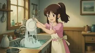 Peaceful Town Life Style | Simple Daily Routine in a Town  | Family morning routine #ghibli #asmr