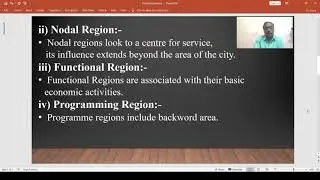 Lecture on Types of Region and Charatertics of planning region - R.K.Patil
