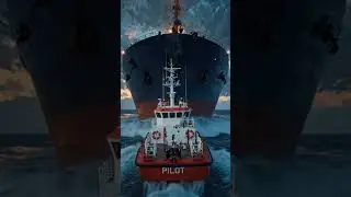 head to head to collision with pilot boat 🚢 in north sea 🌊