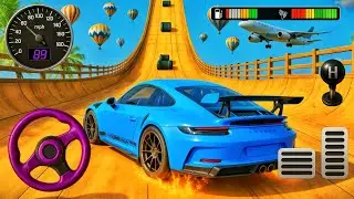 Car Mega Ramp Race 3D Challenge – GT Stunt Car Master – Android Gameplay 2025