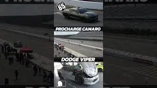 Dodge Viper vs ProCharge Camaro 1LE 65mph Roll Start