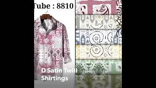 D Satin Printed Fabrics Wholesalers Cheap Price Wholesale Bazaar Shirtings Fabrics Exporters India
