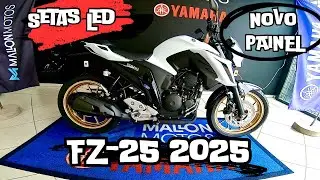 NOVA FZ-25 2025 EM DETALHES / FICOU LINDA 😍