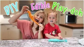 DIY EDIBLE PLAYDOUGH! (w/ Finn!) // SoCassie