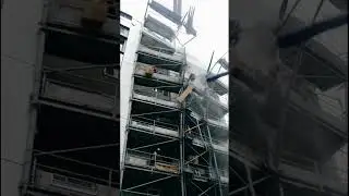 Scaffolding Collapse on Building | AI Demolish