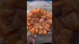 Soy Garlic Salmon Bites #seafood #recipe #salmon #cooking