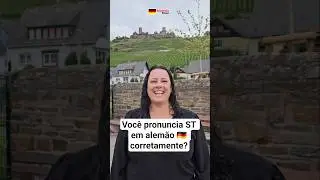 Pron&uacute;ncia ST em alem&atilde;o | #shorts #deutschlernen #deutschkurs