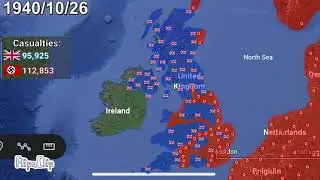 German invasion of the UK WW2 (Fictional, Flipclip version of @Mapsingreeknutshell video)