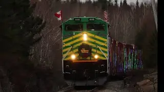 Arrived! People Gather To Watch The NBSR/CPKC Christmas Train Roll Into Saint John At Ketepec Road!