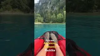 First test of the ​⁠ #Packlite #Kayak in #Austria #Attersee @advancedelements #advancedelements