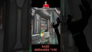 What Happens When You Get Unlimited Grenades In Valorant || Valorant Escalation Grenade War #Shorts