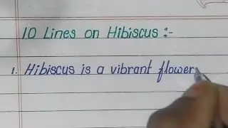 10lines essay on hibiscus flower in English | Hibiscus flower essay | use of hibiscus